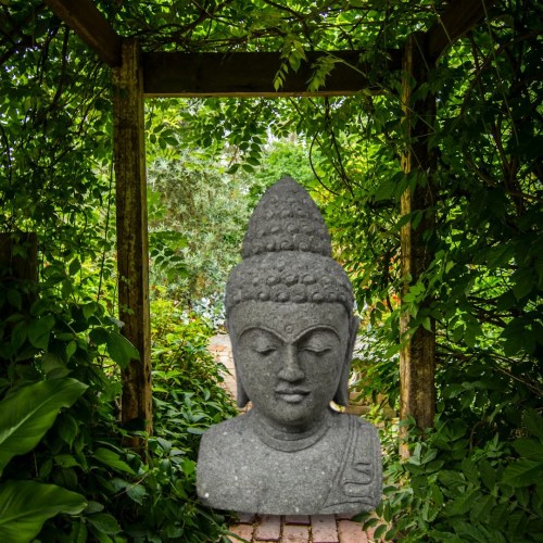 BUDDHA BUST GREENSTONE 100 CM B FRONT_500x500